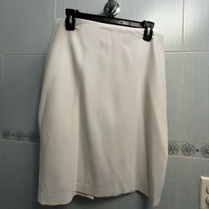 St. John White Pencil Skirt